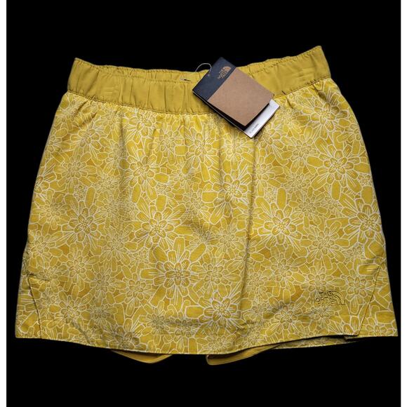 NWT The North Face Women's Class V Skort Wallflowers Marigold/White Size S - Picture 1 of 6